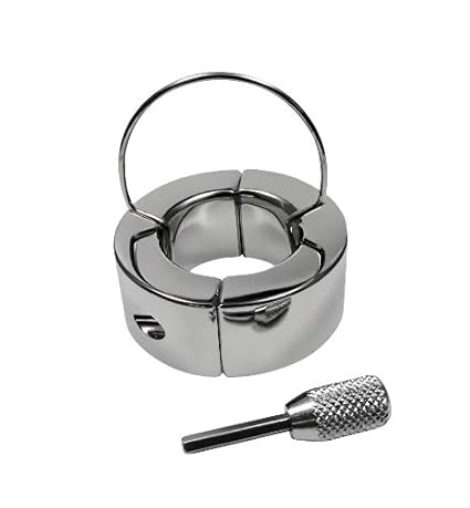 Metall Cockring Ballstretcher Edelstahl Hodengewicht Hodenstrecker Erotik Sexspielzeuge für Männer (mit Bügel Innen 30 Ø)
