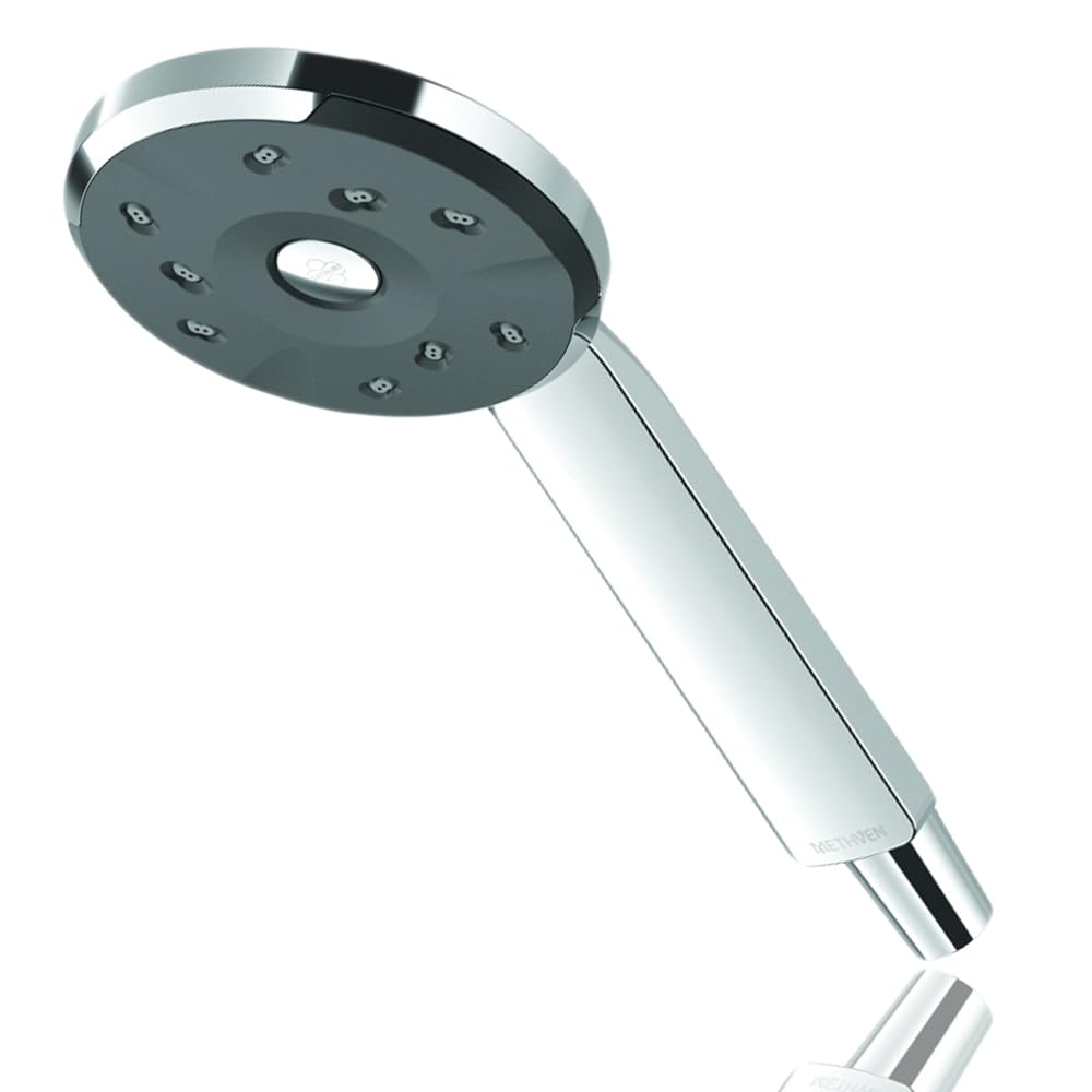 Methven Maku Satinjet Shower Head Handset Chrome Finish Perfect For Electric Showers Low - High Pressure Systems | Increased Money & Water Saving ECO Performance (MAHPCPUK)