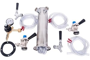TapRite Kegerator Tower Conversion Kit for Dual Tap Configuration