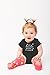 Funnwear My Sibling have Paws, funny cute, one-piece infant baby bodysuit (Newborn, Black)