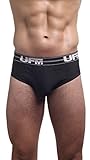 UFM Underwear for Men Adjustable Athletic Support Brief L (32-34) Black