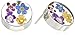 Sterling Silver Pressed Flower Multi-Round Post Stud Earrings