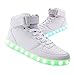 iTURBOS Hover Light Up Shoes - Light Up LED Shoes for Kids Size 4.5(M)WomenEU35 - 7 Static & 3 Dynamic Color Modes, 1 Strobe Mode - Trendy Rechargeable LED Sneakers (Charger Included)