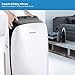 Honeywell 14000 Btu Portable Air Conditioner, Dehumidifier & Fan for Rooms Up to 550-700 Sq. Ft with Remote Control, HL14CESWK, White & Black