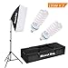 MOUNTDOG 1350W Photography Continuous Softbox Lighting Kit 20"X28" Professional Photo Studio Equipment with 2pcs E27 Socket 5500K Video Lighting Bulb for Filming Portraits Shoot primary