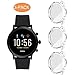 Suoman 3-Pack for Fossil Gen 5 Carlyle Case, High Definition Clear Screen Protector, All-Around Protective TPU Bumper Cover (Not Fit for Fossil Gen 6 and for Gen 5E)