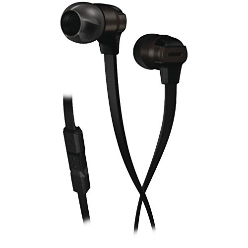 Munitio SV Mobile Performance Earphones with 3 Button Mic Control, Black