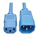 Tripp Lite 6 ft. Heavy Duty Power Extension Cord, C14 to C13, 15A, 14 AWG, Blue (P005-006-ABL)