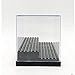 Acrylic Display Case/Box 2 Steps Perspex Dust Proof Show Any Minifugures and Vinylmation (Grey)