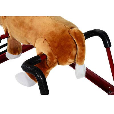 Canvoi Spring Rocking Horse Vintage Kids Riding Toy Rocker Plush Bouncing w/ Sound
