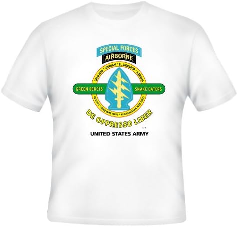 SPECIAL FORCES AIRBORNE"GREEN BERETS" BATTLE & CAMPAIGN SHIRT (L, GRAY)