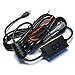 EDO Tech Ultra Compact Micro USB Direct Hardwire Car Power Cord Kit for GPS Tracker Navigator Bluetooth Speaker Qi Wireless Charger Dash Cam DVR (10 Ft in Total Length)