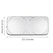 JET-BOND QP04-1 Windshield Sun Shade UV Ray Deflector for Car Truck SUV Minivan Foldable Front Sun Protector Jumbo (63