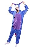 leahum Kigurumi Costume Cosplay Sleepsuit Cartoon Lounge Wear Pajamas Halloween Pajamas (L, Eeyore)