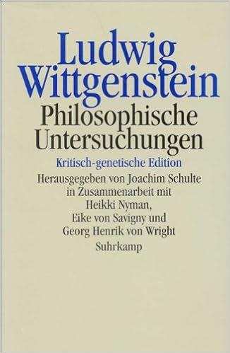 Philosophische Untersuchungen Kritisch Genetische Edition 58312 Wittgenstein Ludwig Schulte Joachim Amazon Nl