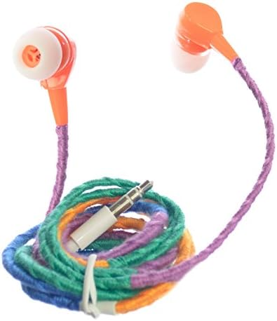 OMGi ASE30002 Braided Ear-Bud in Ear Headphone Multicolor Headset with Noise Isolating Silicon Ear Buds