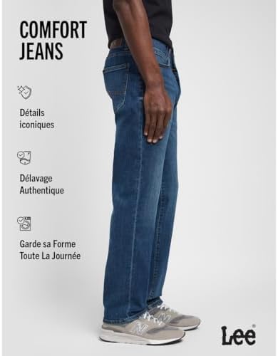 Extreme Motion Straight Jeans Homme, Blue Maddox, 40W / 30L