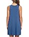 Women's Sleeveless Casual Swing Flowy Sundresses, Size Medium, Color Beja Blue