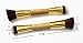 Fashion Base® Professional Double-Sided Eco-friendly Bamboo Handle Face & Body Flat and Angled Foundation Concealer Contour Buffing Brush