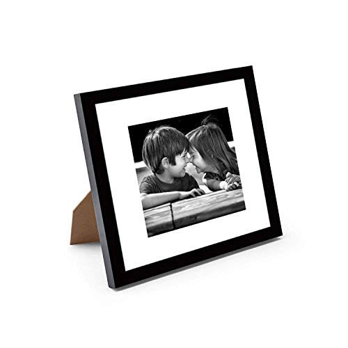 WOOD MEETS COLOR 12x12 Picture Frames Set, Mat for 8x8 photo, Wall