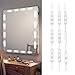 XYOP Hollywood Style LED Vanity Mirror Lights Kit 3M 10Ft Ultra Bright Dimmable White Under Cabinet Lights Closet Kitchen Counter LED Light Waterproof LED Module Lights 6000K 1200LM