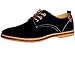 DADAWEN Men's Casual Canvas Oxfords Walking Shoes Sneakers Lace Up Dress Shoes Black US Size 12