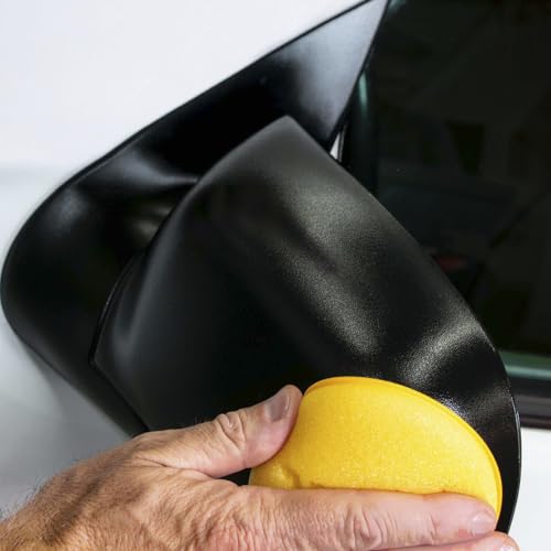 Meguiar's G15812EU Ultimate Black Restorer – Renovates Exterior Plastics, Vinyl, Rubber – UV Protection, Quick Drying – Shiny Black – 355 ml – Car Cleaning