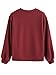 Romwe Women's Ribbed Round Neck Drop Shoulder Batwing Long Sleeve Sweatshirt