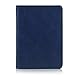 EpicGadget RFID Blocking Premium Leather Passport Holder Travel Wallet Cover Case (Navy Blue)