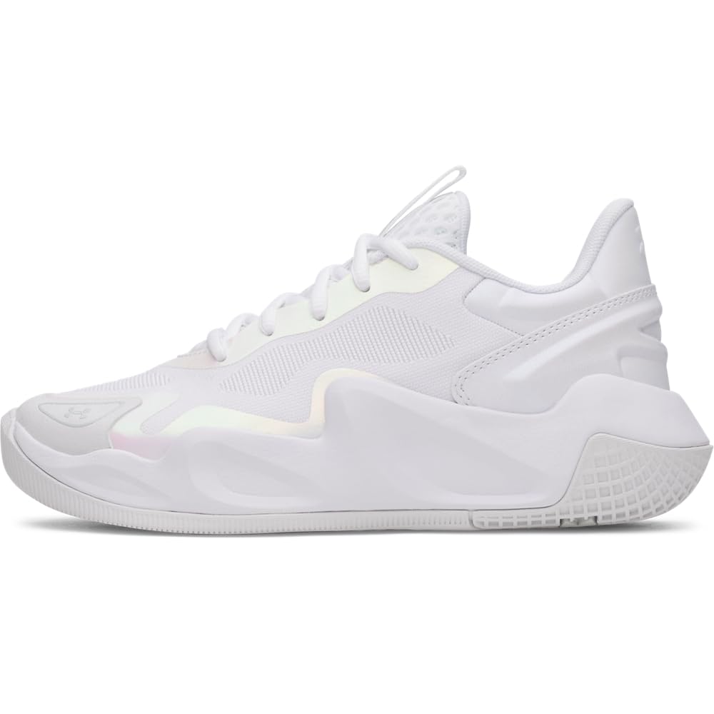 Under Armour Women’s Ace Low 2 Volleyball Shoes, (101) White/White/Halo Gray, 10.5, US