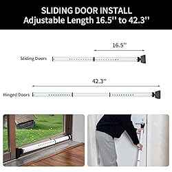 HonesaLoc 2-in-1 Door Security Bar & Sliding Patio