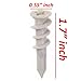 Wideskall® Self Drilling Drywall Nylon Anchors Fit #8 - #10 Fastener Screws (Pack of 120)