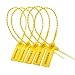 Leadseals(R) 100 PlasticTamper Seals, Zip Ties for Fire Extinguishers Pull Tite Security Tags Numbered Disposable Self-Locking Tie 250mm Length (Yellow)