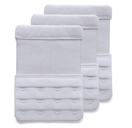 Bra Extenders 4 Hook Women Lady Elastic Bra Strap Extender 3pcs-pack