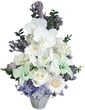 Amazon 八雲 花器はグレイ プリザーブドフラワー 仏花 お手入れ不要のお供え花 光のプリザーブドフラワー仏花 胡蝶蘭 咲き続ける御供え花 大輪で格調高いプリザ デンドロビューム シンビジウム 紫 明るい仏壇花アレンジメント 遺影の傍に プリザーブド Amazon 八雲 花器はグレイ プリザーブドフラワー 仏花 お手入れ不要のお供え花 光のプリザーブドフラワー仏花 胡蝶蘭 咲き続ける御供え花 大輪で格調高いプリザ デンドロビューム シンビジウム 紫 明るい仏壇花アレンジメント 遺影の傍に プリザーブド