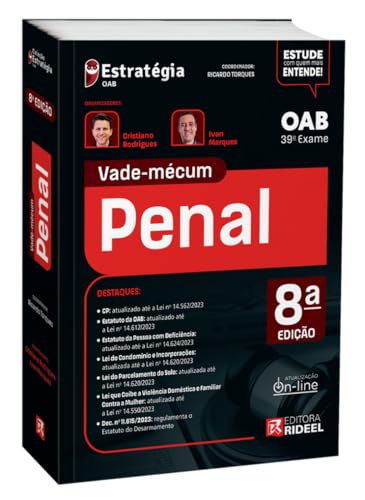 Vade Mecum Penal - 8ª Edição (2023) 39º Exame De Ordem