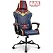 Marvel Avengers Captain Marvel Gaming Chair High End Ergonomic Neck Lumbar Support Armrests Tilting Computer Desk Office Executive Leather Racing Chair