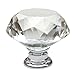 Crystal Knobs Yazer Pack of 25 Clear 30MM Diamond Shape Home Decoration Knobs and Handles for Cabinet,Drawer,Dresser,Cupboard,Bin