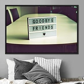 signwin Framed Canvas Wall Art Pressed Quotes 3D...