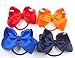 CÉLLOT 40Pcs 4.5 Inches Boutique Pops Hair Bows Elastic Hair Ties Grosgrain Ribbon Big Cheer Bow Ponytail Holder Rubber Hair Bands for Baby Girls In Pairs