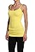 TheMogan Women's Ladies Spaghetti Strap Basic Stretch Long Cami Tunic Tank Top
