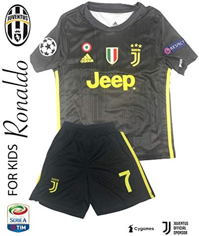 The Soccer Jersey and Short for Kids on Season 2019 - Best Soccer KIT for Kids - Juventus Ronaldo 7 - Barcelona FC 10 Messi - Real Madrid 10 Modric