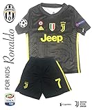 The Soccer Jersey and Short for Kids on Season 2019 - Best Soccer KIT for Kids - Juventus Ronaldo 7 - Barcelona FC 10 Messi - Real Madrid 10 Modric