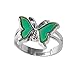 FOECBIR Mother's Day Gifts for Daughter Gift from Mom Mood Ring Can Change The Color And Adjustable The Size Of The Decorations (Butterfly)