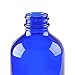 Two Blue Glass Bottle Bottles with Plastic Pump. Eco-friendly 8oz 8 oz Refillable Bottle for Cooking Sauces,Essential Oils,Lotions,Organic Beauty Products(Two Chalkboard Labels free)