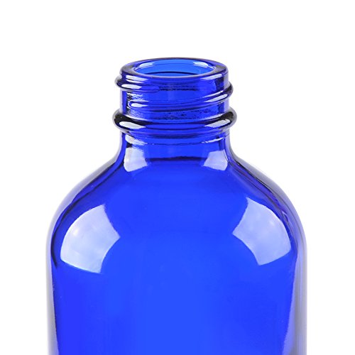 image for StarSide Two Blue Glass Bottle Bottles with Plastic Pump. Eco-friendly