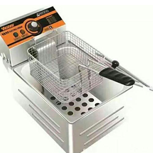 HITECH KITCHEN Stainless Steel Commercial DEEP Fat Fryer 6 L Steel