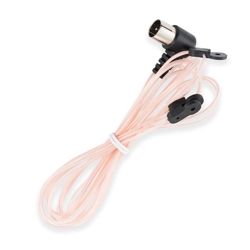 Vecys FM Radio Antenna Pink home indoor antenna Unbal Dipole FM car Radio Antenna Push-On TV/PAL Male Connector