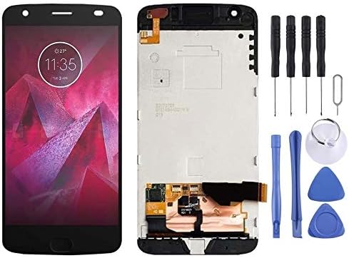 N/A Screen replacement LCD Screen and Digitizer Full Assembly with Frame for Motorola Moto Z2 Force XT1789 (Black) Protection screen (Color : Black)