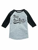 Tstars Gift for Big Brother 2018 Sibling Boys 3/4 Sleeve Baseball Jersey Toddler Shirt